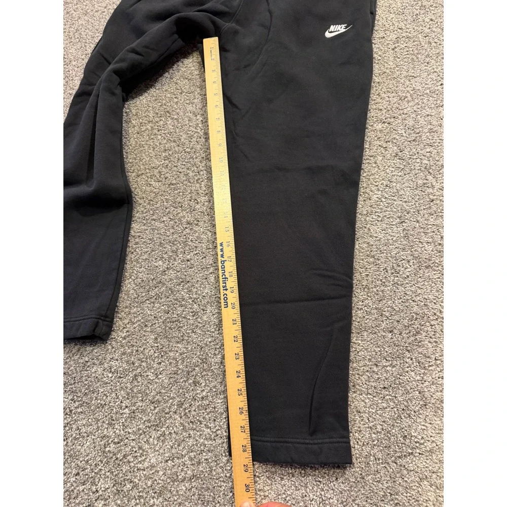 Nike Sweatpants Mens XL Black Club Fleece Joggers Sportswear Embroidered Logo - Picture 8 of 10